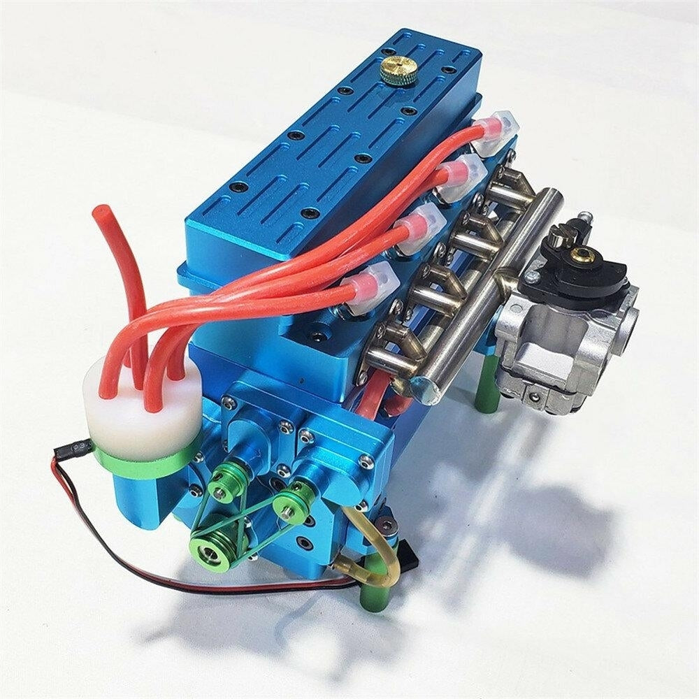 Four Cylinder Gasoline Engine Inline Model 32cc Water-cooled For DIY RC Car and Ship Image 10
