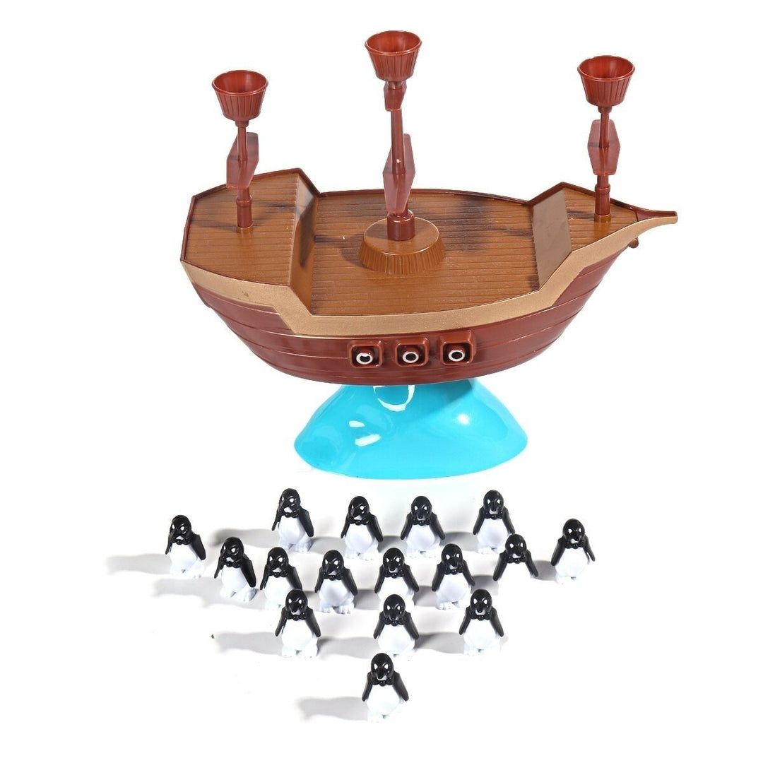 Funny Balance Penguin Pirate Ship Parent-child Interactive Board Game Educational Toy for Kids Gift Image 3