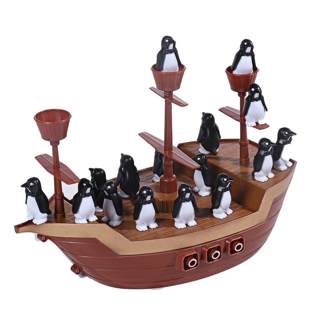 Funny Balance Penguin Pirate Ship Parent-child Interactive Board Game Educational Toy for Kids Gift Image 4