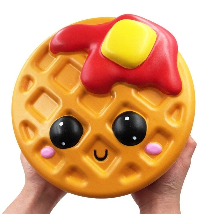 Giant Jumbo Squishy Bread Waffle Cake 24CM Cookies Slow Rising Soft Scented Toy Image 1
