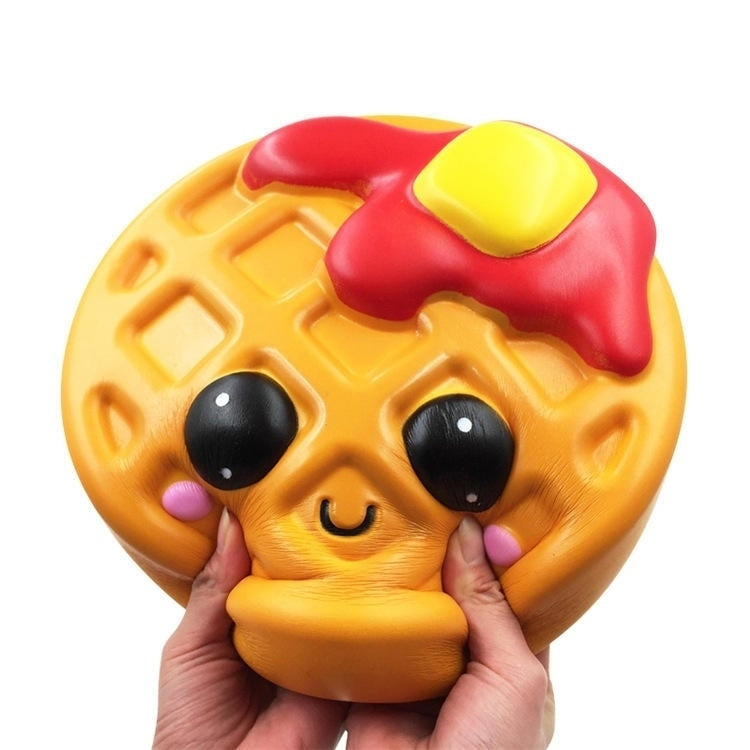 Giant Jumbo Squishy Bread Waffle Cake 24CM Cookies Slow Rising Soft Scented Toy Image 4