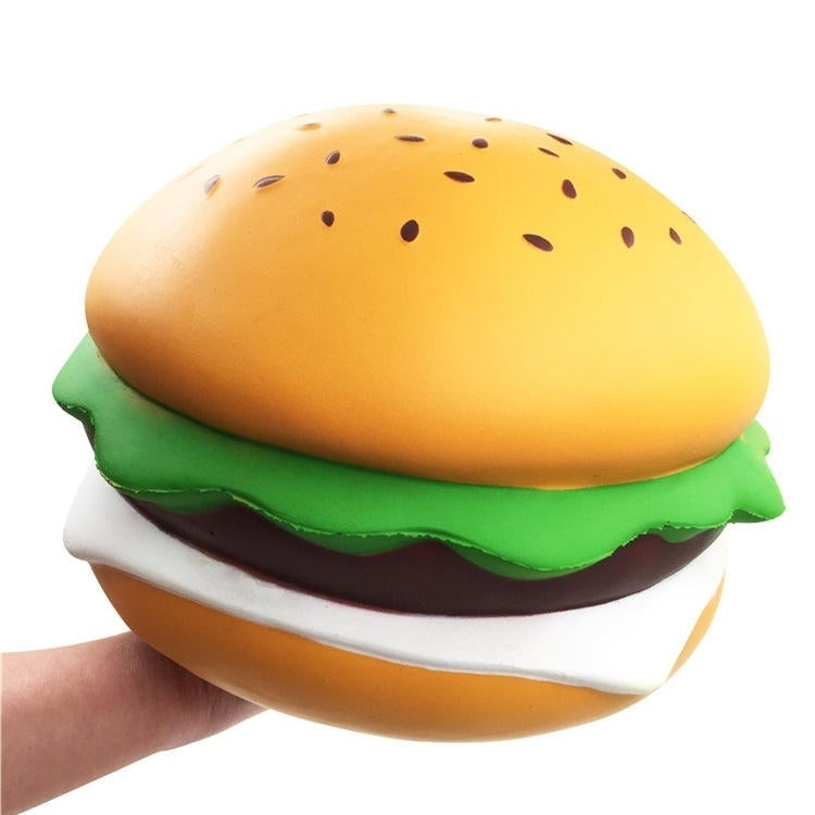 Giant Squishy Cheese Burger Humongous Hamburger 25CM Slow Rising Rebound Jumbo Gift Collection Decor Toys Image 1