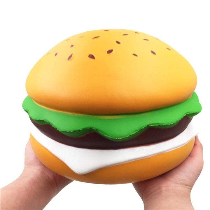 Giant Squishy Cheese Burger Humongous Hamburger 25CM Slow Rising Rebound Jumbo Gift Collection Decor Toys Image 2