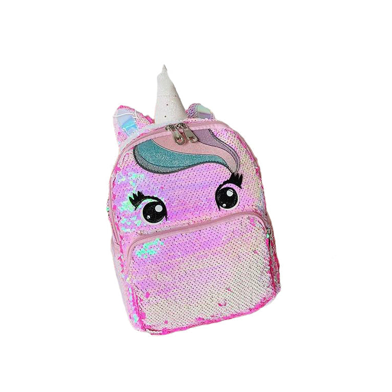 Girls Fashion Sequins Unicorn Backpack Women Large Capacity Bag Girl Book Satchel School for Teenager Student All-Match Image 2
