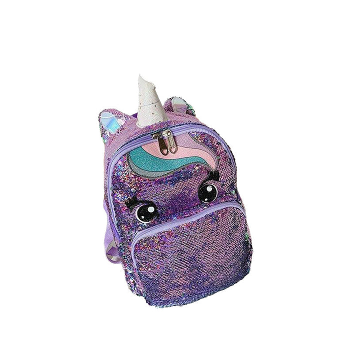 Girls Fashion Sequins Unicorn Backpack Women Large Capacity Bag Girl Book Satchel School for Teenager Student All-Match Image 6