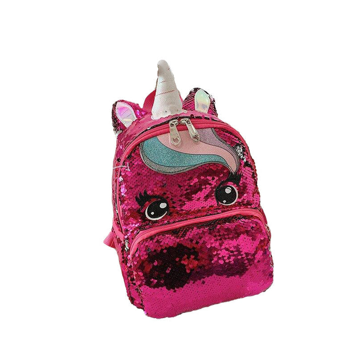 Girls Fashion Sequins Unicorn Backpack Women Large Capacity Bag Girl Book Satchel School for Teenager Student All-Match Image 7