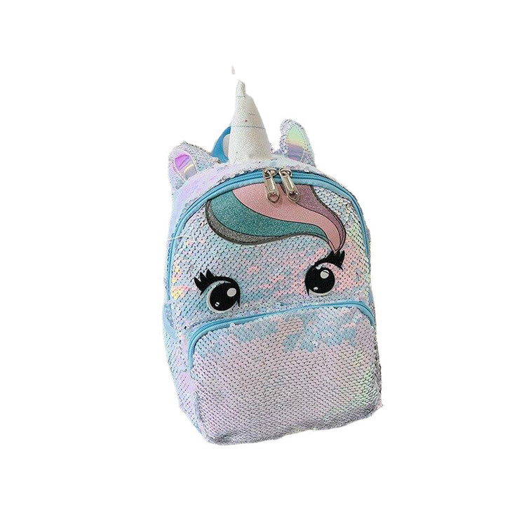 Girls Fashion Sequins Unicorn Backpack Women Large Capacity Bag Girl Book Satchel School for Teenager Student All-Match Image 8