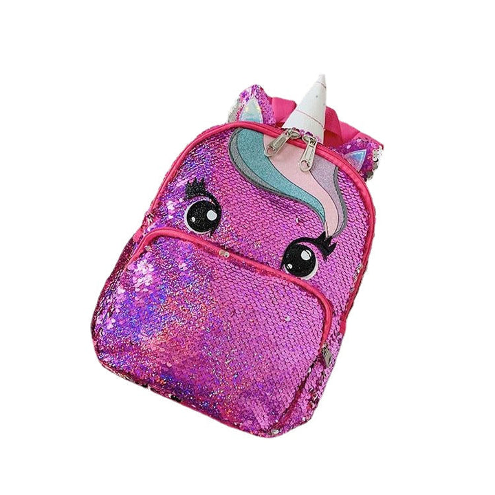 Girls Fashion Sequins Unicorn Backpack Women Large Capacity Bag Girl Book Satchel School for Teenager Student All-Match Image 10