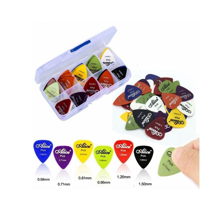 Guitar Hook Stand and 50Pcs Electric Guitar Thumb Finger Picks 0.58,0.71,0.81,0.96,1.20,1.50mm Image 3
