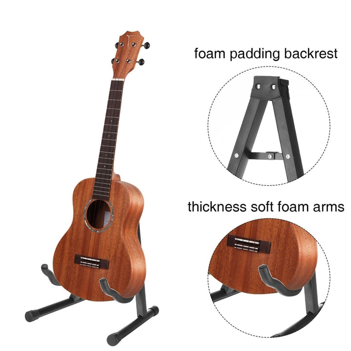 Guitar Floor Stand Holder Frame Universal Fits Acoustic Electric Bass Image 10