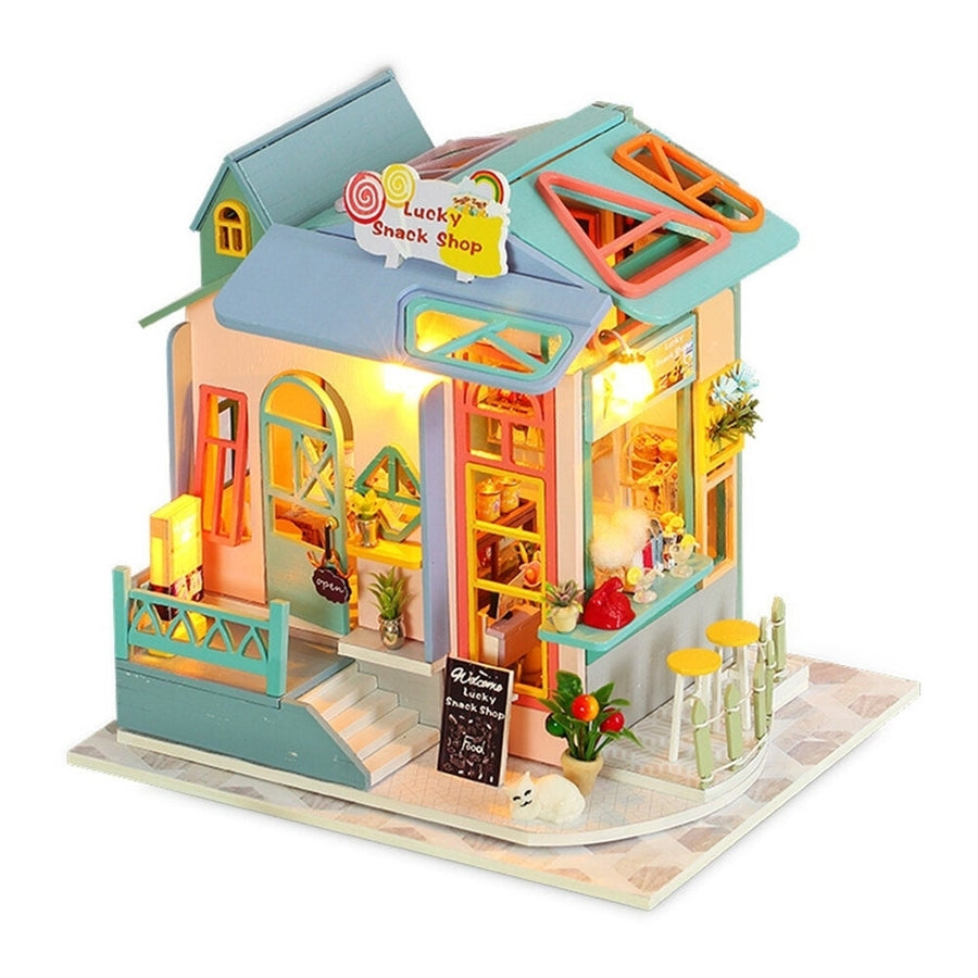 Hand-assembled Doll House Model Toys for Girlfriends and Children Decoration With Furniture and Dust Cover Indoor Toys Image 1