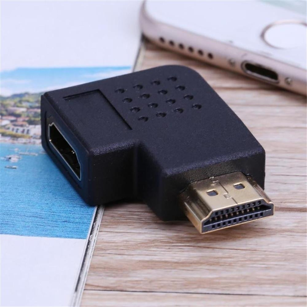HD 1080P 90 Degree Rotating HDMI Elbow Connector Adapter For Xbox 360 Video TV Image 6