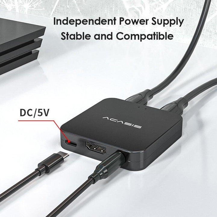 HDMI Audio Splitter Extractor USB-C Power Supply 5.1CH Dolby Digital DTS Converter Adapter for Xbox PS3 for PS4 Image 4