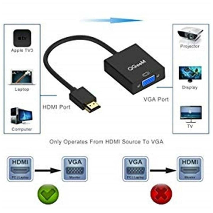 HDMI to VGA Adapter Digital to Analog Video Audio Converter For Xbox 360 PC Laptop TV Box Image 7