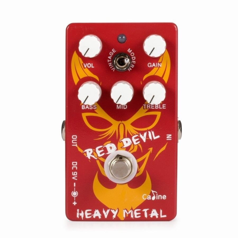 Heavy Metal Guitar Pedal Aluminum Alloy Housing Red Devil Delay Pedal True Bypass Design Guitar Accessories Image 1
