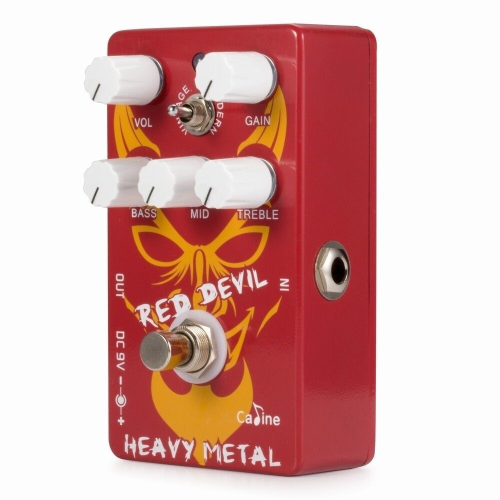 Heavy Metal Guitar Pedal Aluminum Alloy Housing Red Devil Delay Pedal True Bypass Design Guitar Accessories Image 2