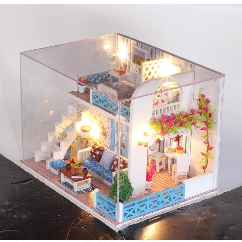 Helen The Other Shore DIY With Furniture Light Music Cover Gift House Toy Image 3