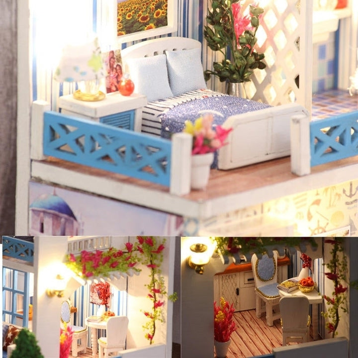 Helen The Other Shore DIY With Furniture Light Music Cover Gift House Toy Image 8