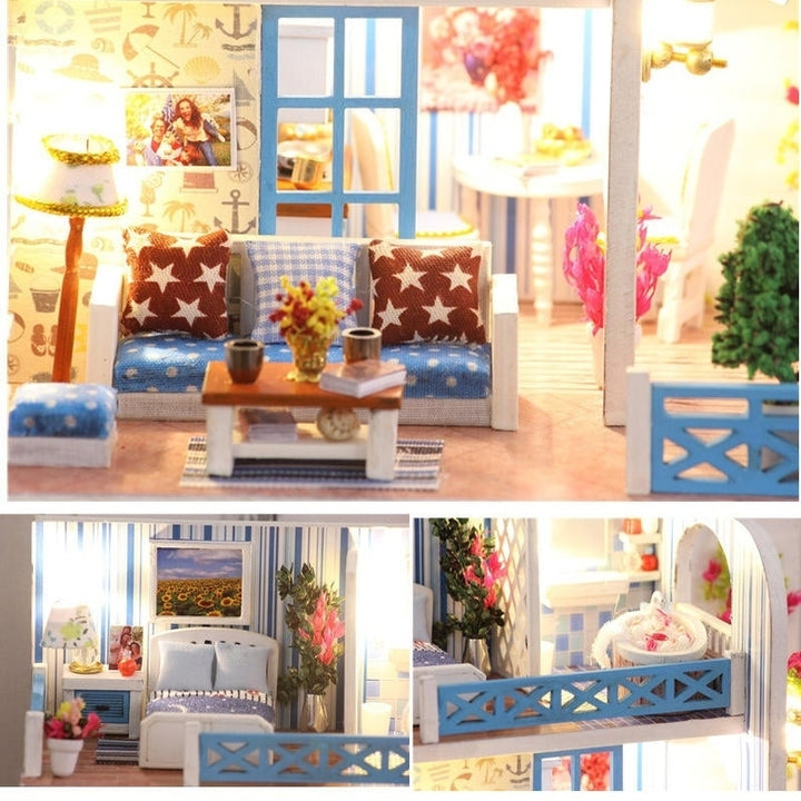 Helen The Other Shore DIY With Furniture Light Music Cover Gift House Toy Image 11