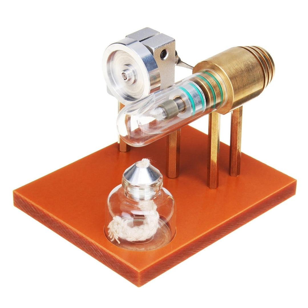 Hot Air Stirling Engine Model Science Toy Physical Principle Metal Model Toys Image 1