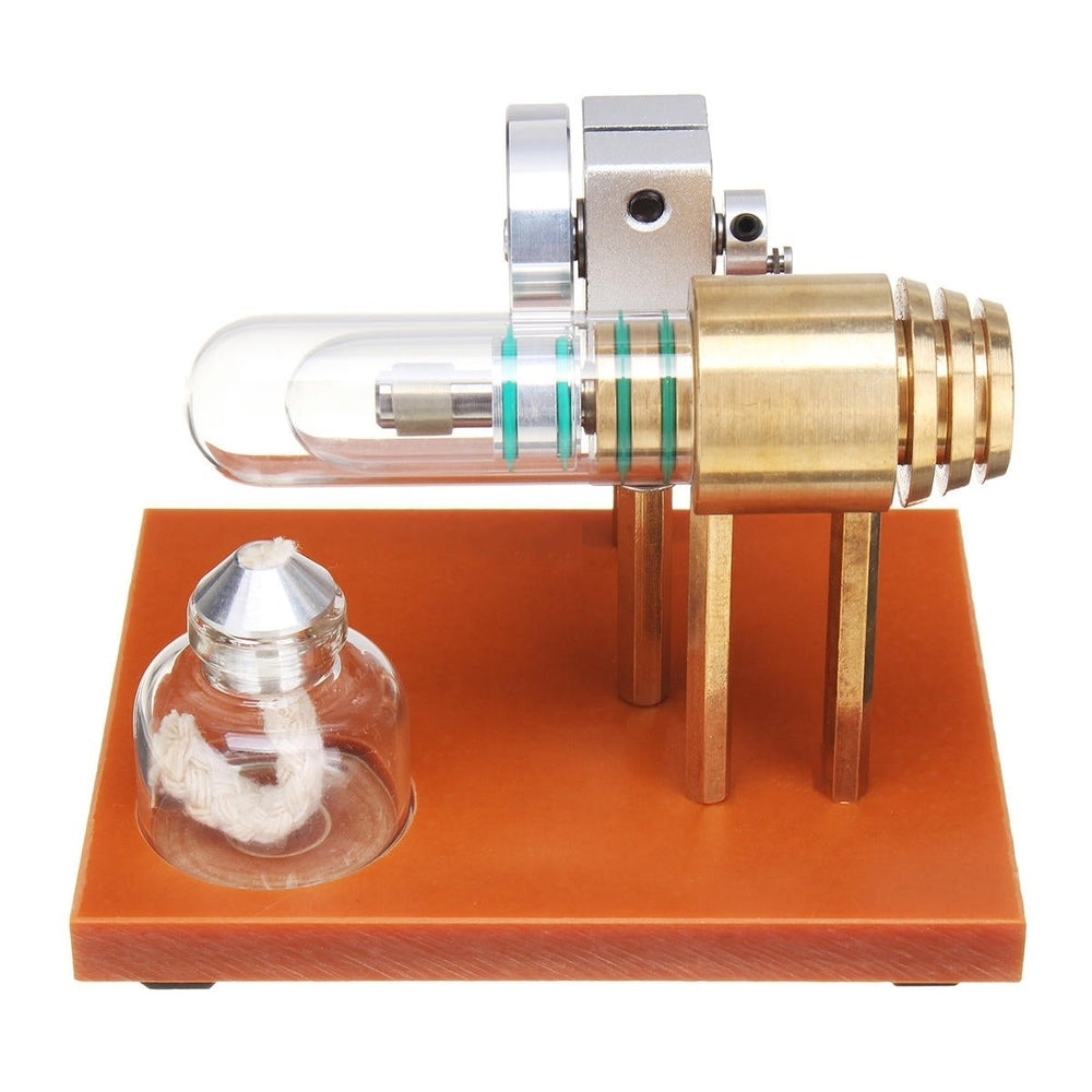 Hot Air Stirling Engine Model Science Toy Physical Principle Metal Model Toys Image 2