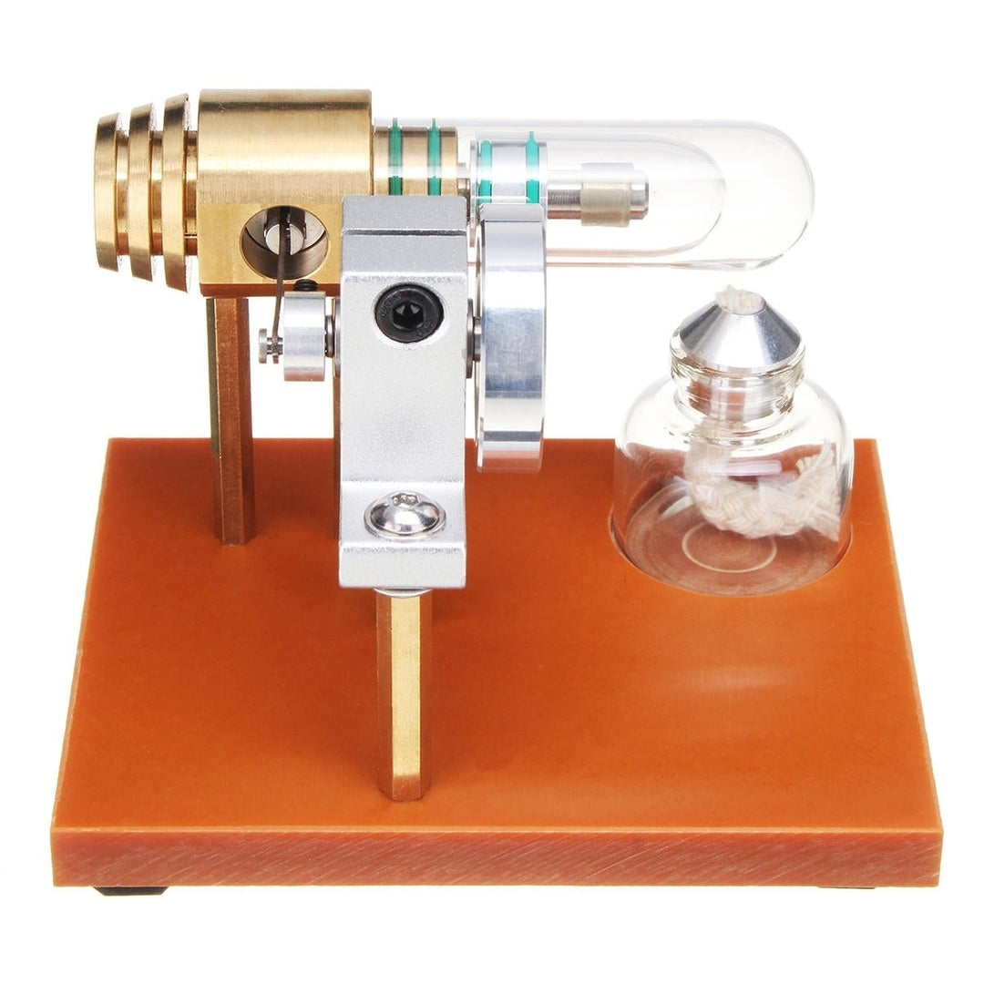 Hot Air Stirling Engine Model Science Toy Physical Principle Metal Model Toys Image 3