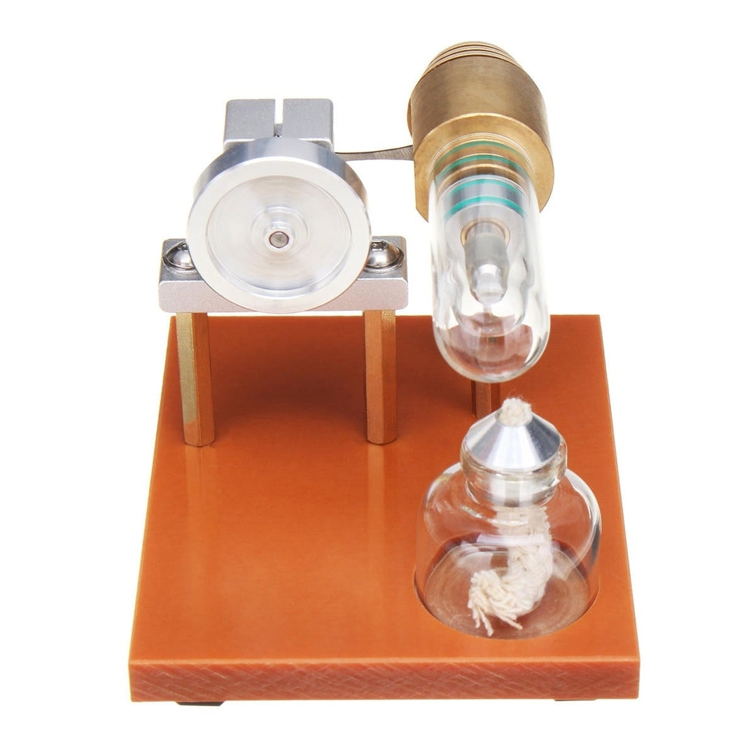 Hot Air Stirling Engine Model Science Toy Physical Principle Metal Model Toys Image 4