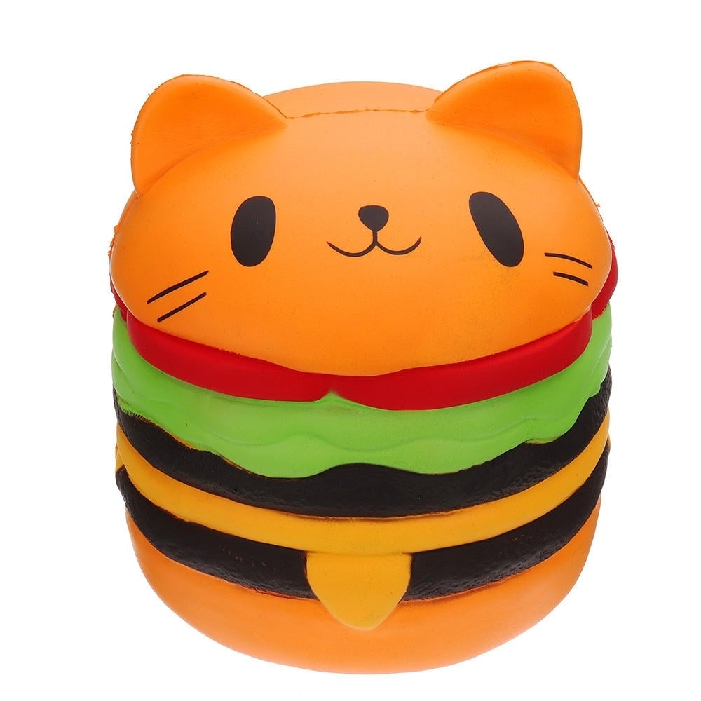 Huge Cat Burger Squishy 8.66 Humongous Jumbo 22CM Soft Slow Rising With Packaging Gift Giant Toy Image 2