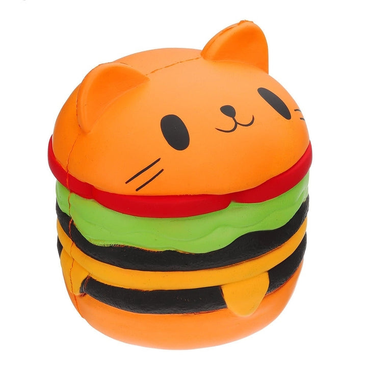 Huge Cat Burger Squishy 8.66 Humongous Jumbo 22CM Soft Slow Rising With Packaging Gift Giant Toy Image 3