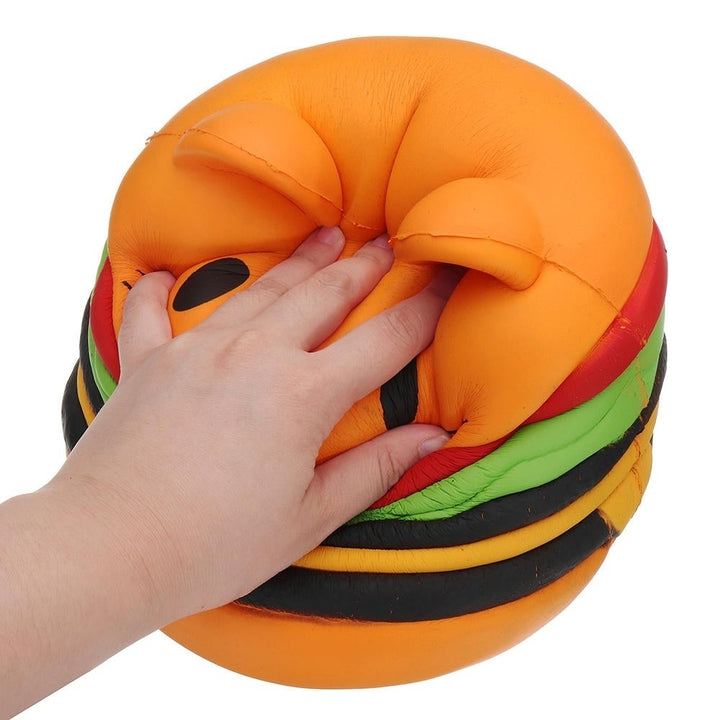 Huge Cat Burger Squishy 8.66 Humongous Jumbo 22CM Soft Slow Rising With Packaging Gift Giant Toy Image 8