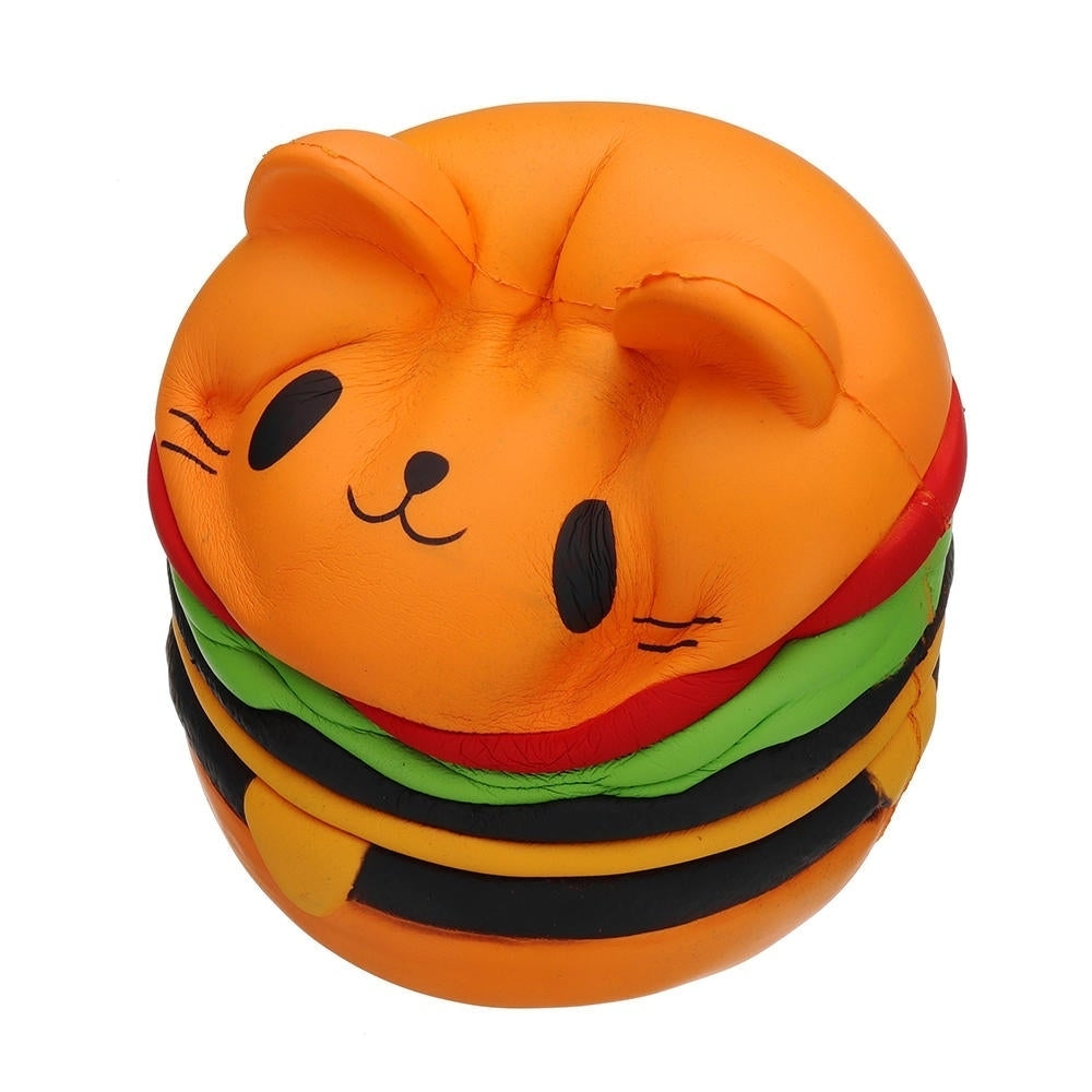 Huge Cat Burger Squishy 8.66 Humongous Jumbo 22CM Soft Slow Rising With Packaging Gift Giant Toy Image 9