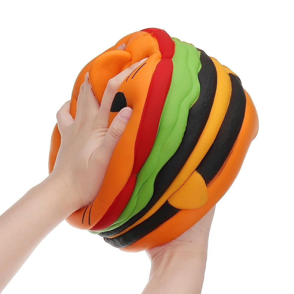 Huge Cat Burger Squishy 8.66 Humongous Jumbo 22CM Soft Slow Rising With Packaging Gift Giant Toy Image 10