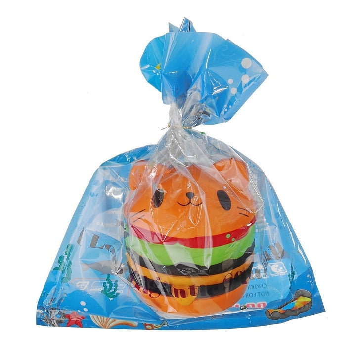 Huge Cat Burger Squishy 8.66 Humongous Jumbo 22CM Soft Slow Rising With Packaging Gift Giant Toy Image 11