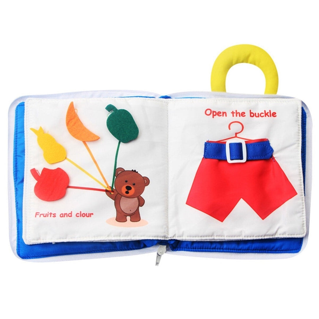Infant Early Education Soft Cloth Books Baby Learning Activity Practice Hands Book Toys Image 1