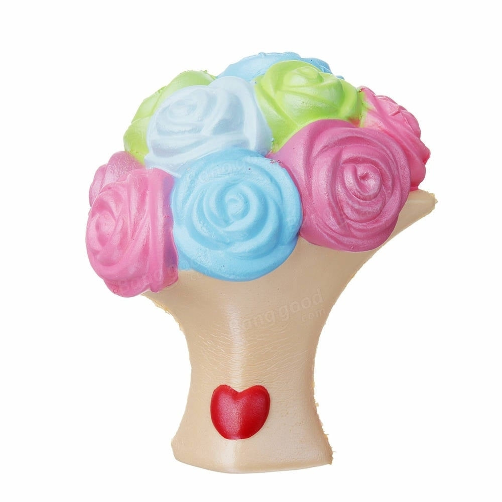 Jumbo Squishy Rose Flower 1512cm Slow Rising Toy  Collection Decor With Packing Box Image 2