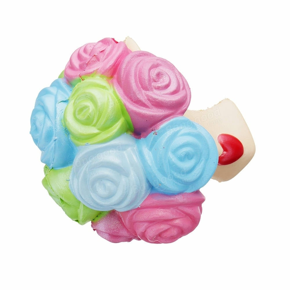Jumbo Squishy Rose Flower 1512cm Slow Rising Toy  Collection Decor With Packing Box Image 4