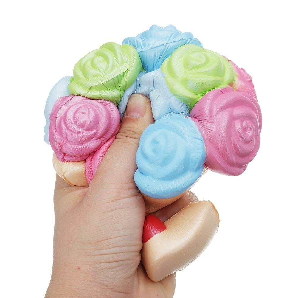 Jumbo Squishy Rose Flower 1512cm Slow Rising Toy  Collection Decor With Packing Box Image 8