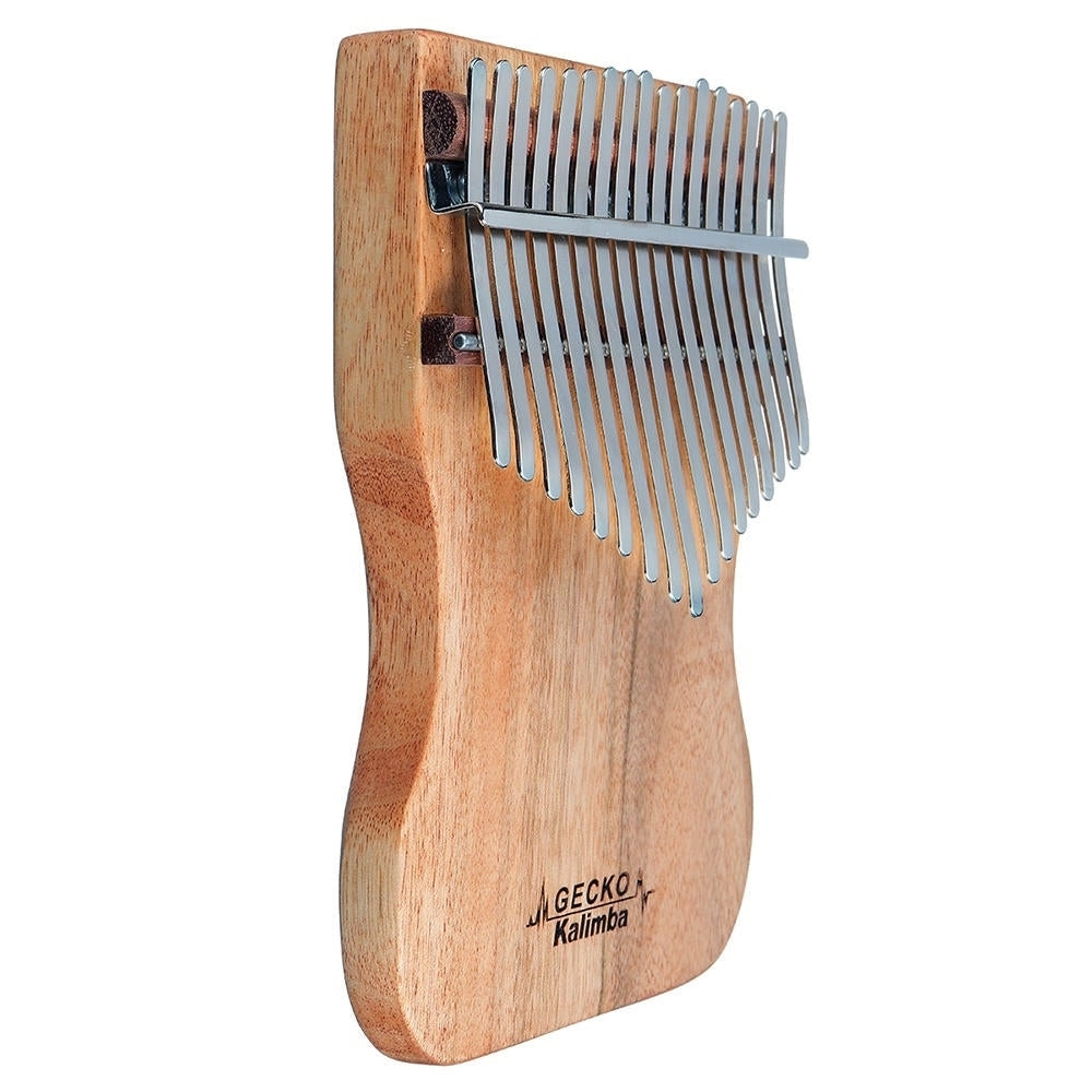 Kalimba 17 Keys Camphor Wood Thumb Piano with Instruction and Tune Hammer Image 4