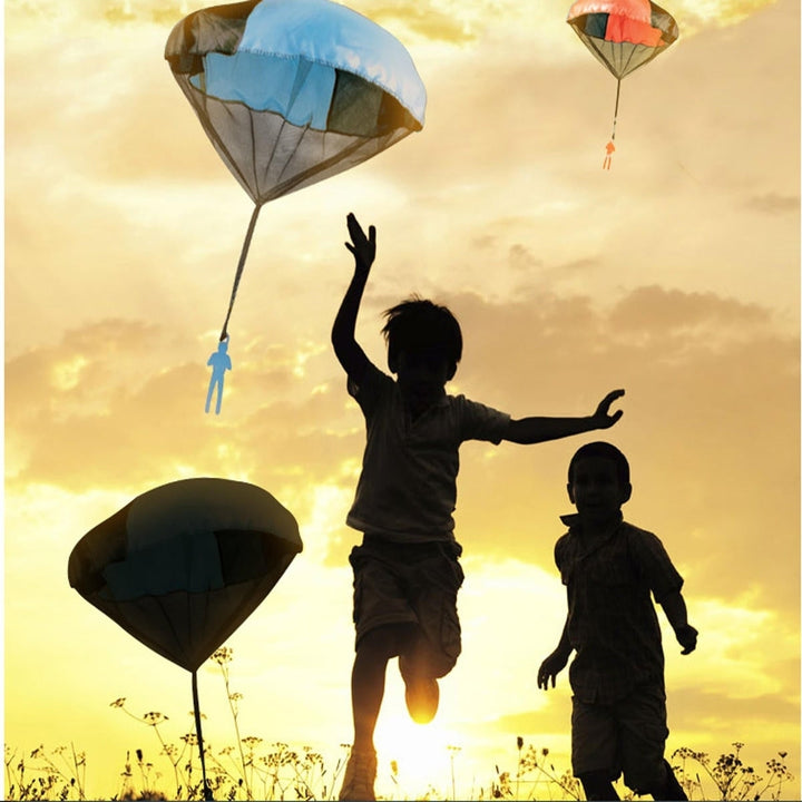 Kids Hand Throwing Parachute Kite Outdoor Play Game Toy Image 9
