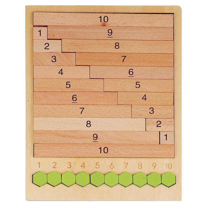 Kids Wooden Counting Montessori Toys Numbers Match Education Teaching Math Toys Image 2