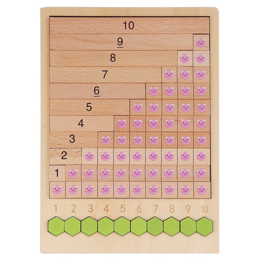 Kids Wooden Counting Montessori Toys Numbers Match Education Teaching Math Toys Image 4