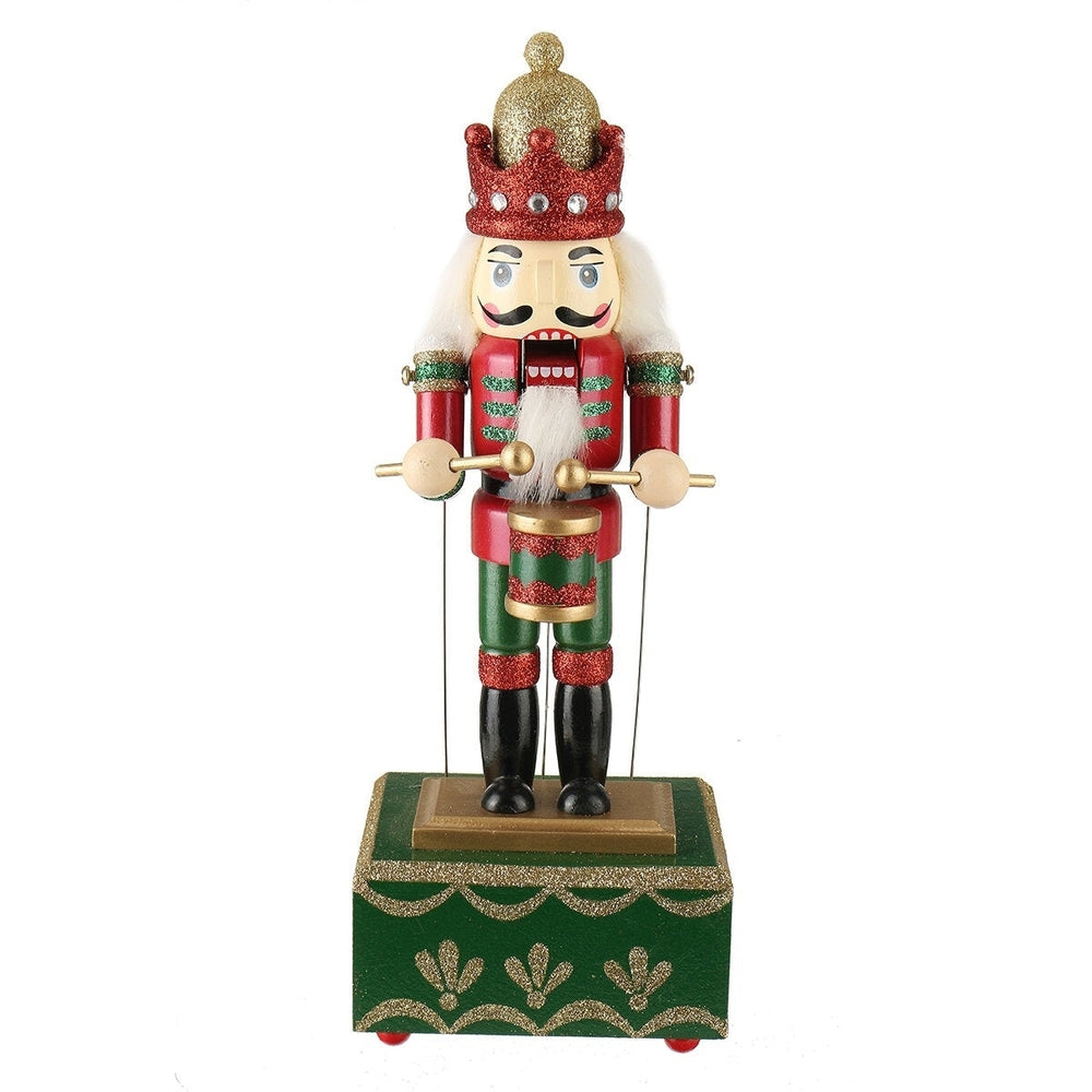 Large Wooden Guard Nutcracker Soldier Toys Music Box Xmas Christmas Gift Decor Image 2
