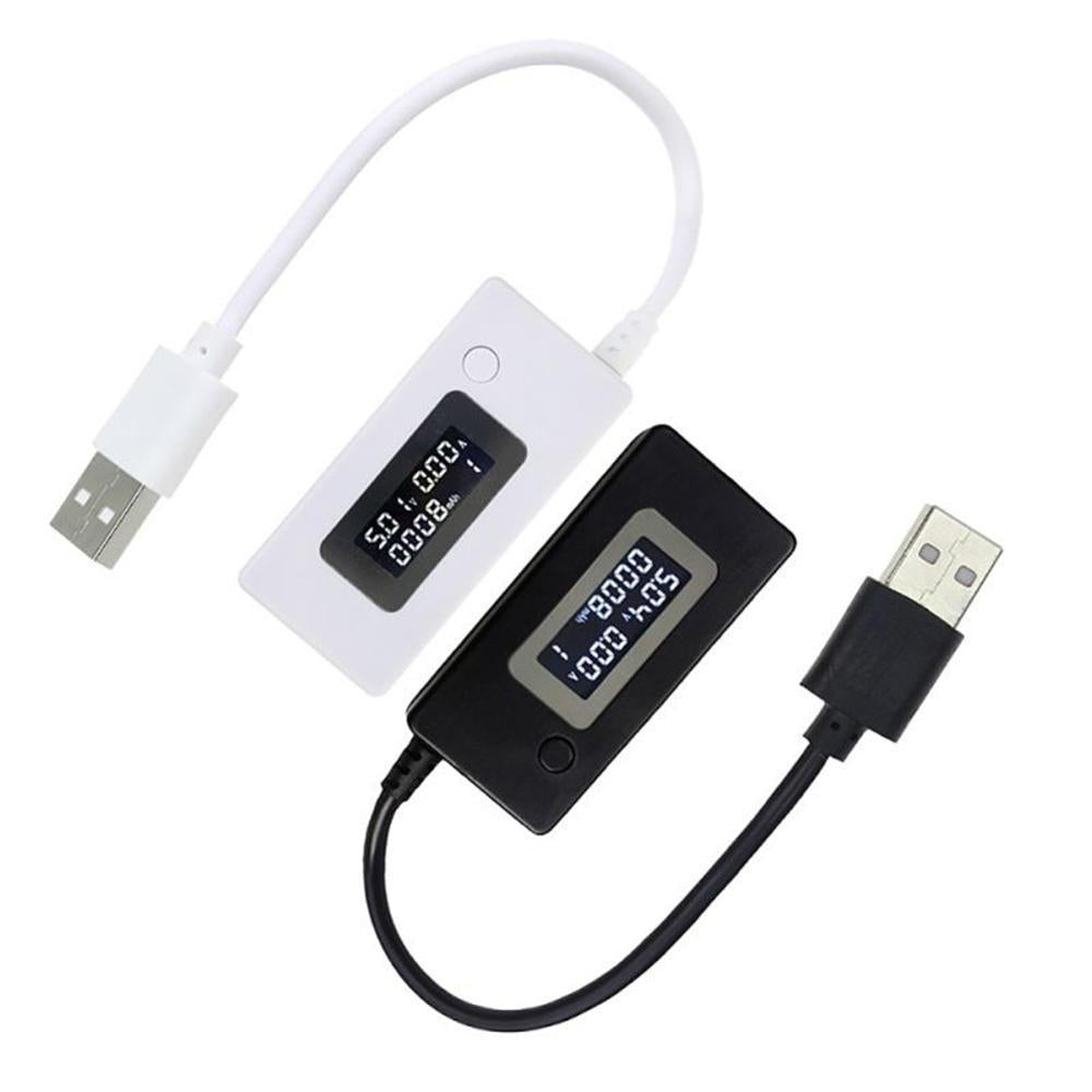 LCD Digital Display USB Charging Ammeter Voltmeter Capacity Tester Power Adapter Image 1