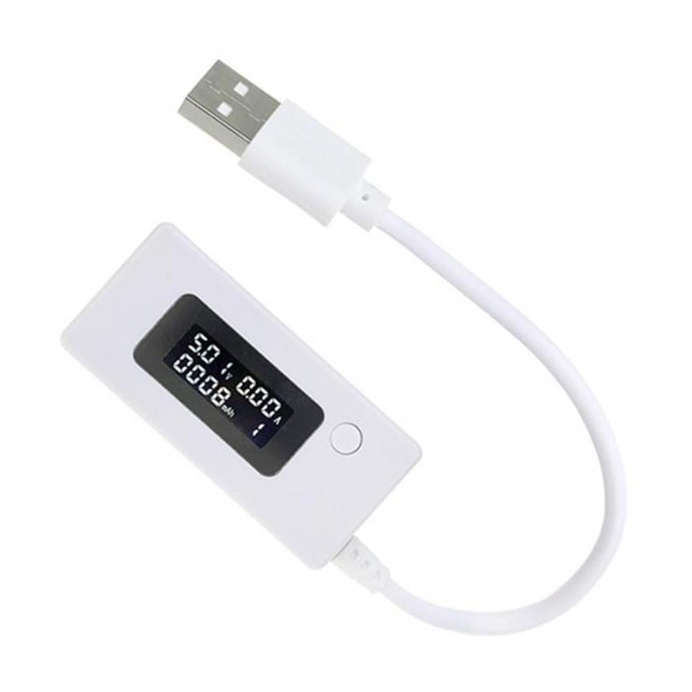 LCD Digital Display USB Charging Ammeter Voltmeter Capacity Tester Power Adapter Image 2