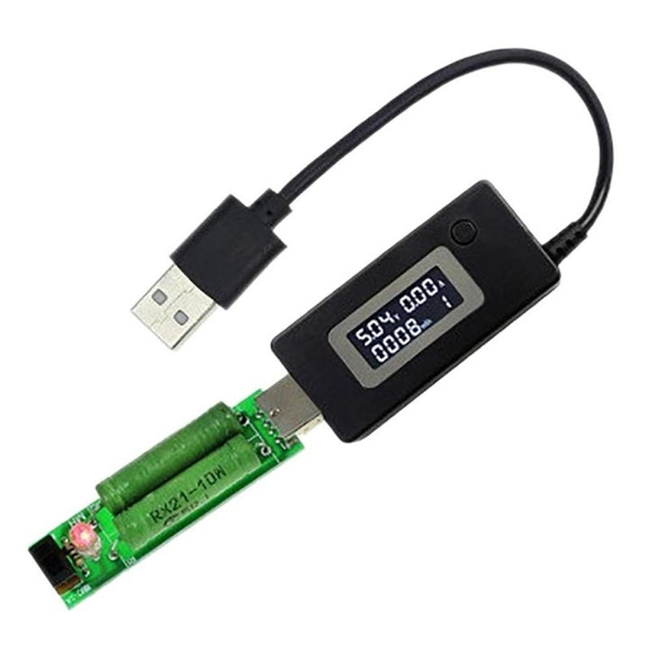 LCD Digital Display USB Charging Ammeter Voltmeter Capacity Tester Power Adapter Image 4