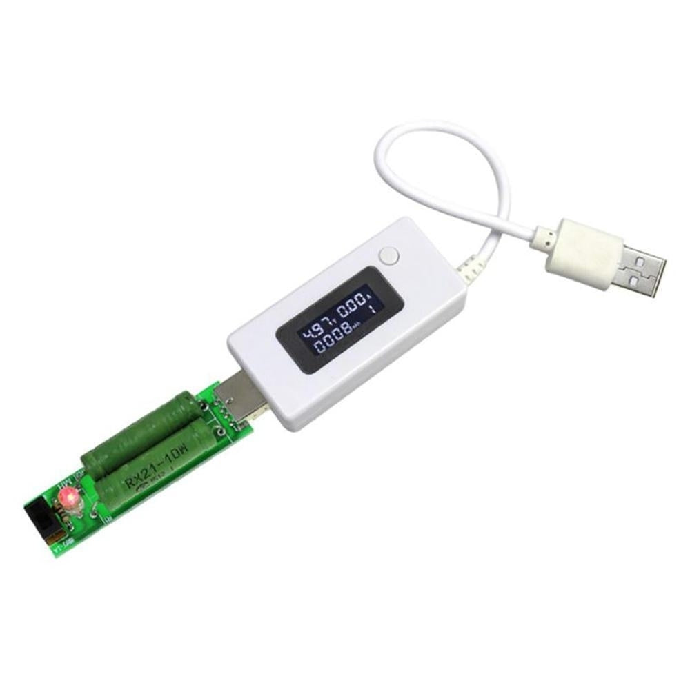 LCD Digital Display USB Charging Ammeter Voltmeter Capacity Tester Power Adapter Image 6