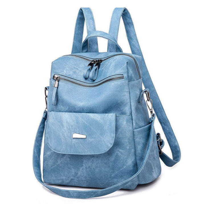 Leather Backpack Women Shoulder Bag Vintage Bagpack Travel Backpacks For School Teenagers Girls Back Pack Image 7