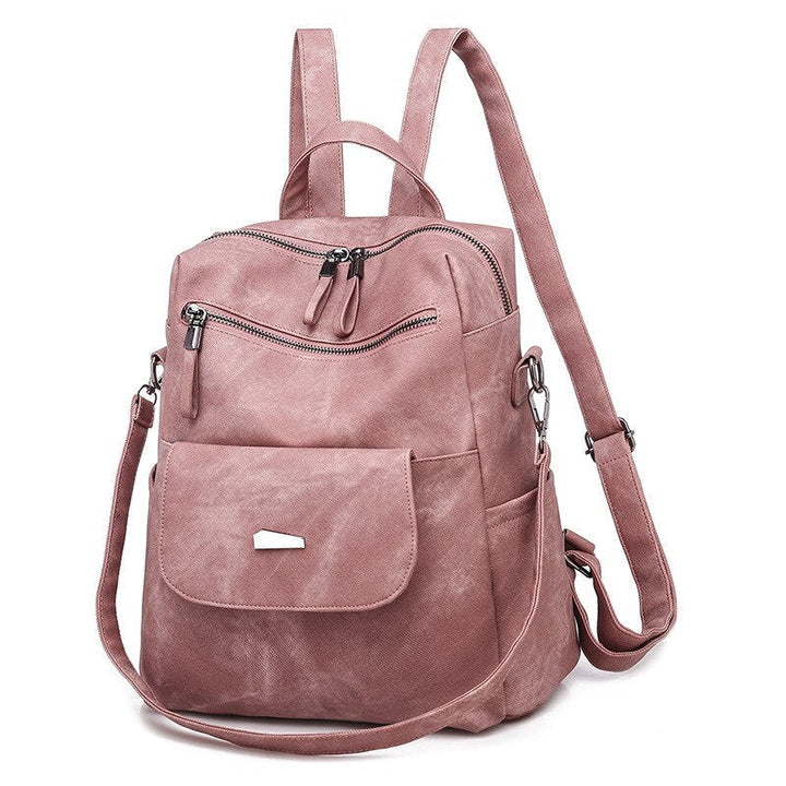 Leather Backpack Women Shoulder Bag Vintage Bagpack Travel Backpacks For School Teenagers Girls Back Pack Image 9