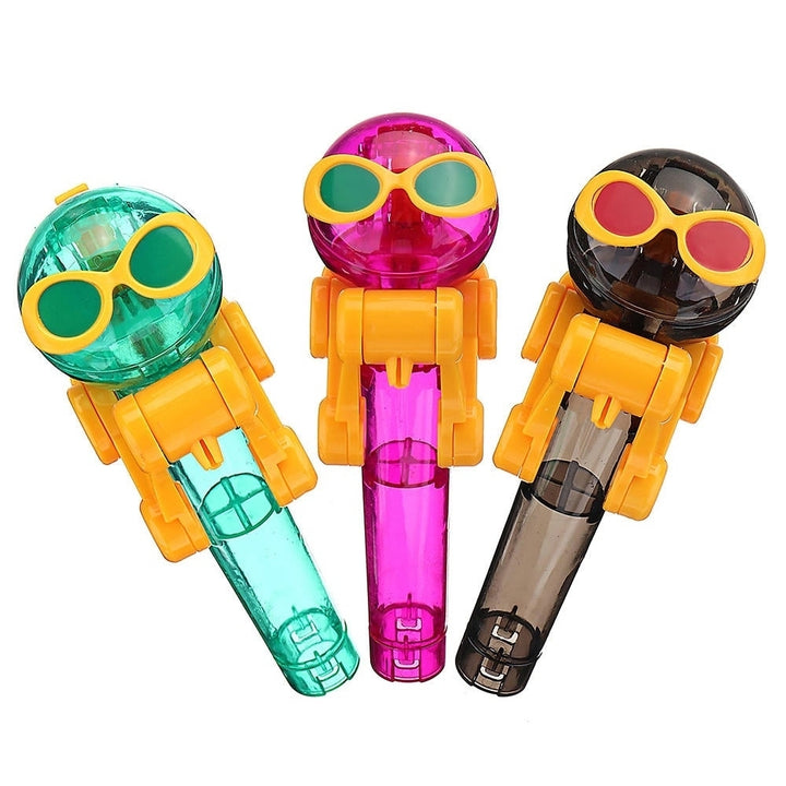Lollipop Robot Candy Man Storage Holder Cover Creative Novelties Toys 882CM Pink Grey Green Image 3