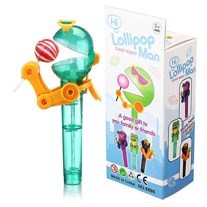 Lollipop Robot Candy Man Storage Holder Cover Creative Novelties Toys 882CM Pink Grey Green Image 8